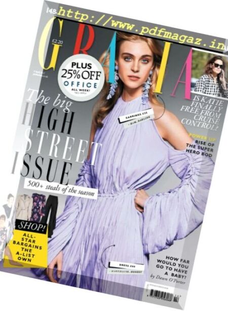 Grazia UK – 3 April 2017 Cover
