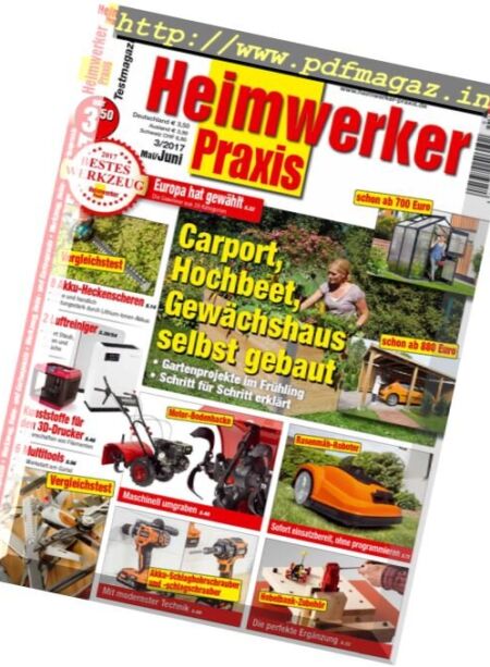 Heimwerker Praxis – Mai Juni 2017 Cover