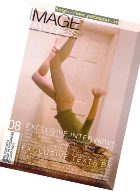 Image in Progress – Nr. 8, 2016 Cover
