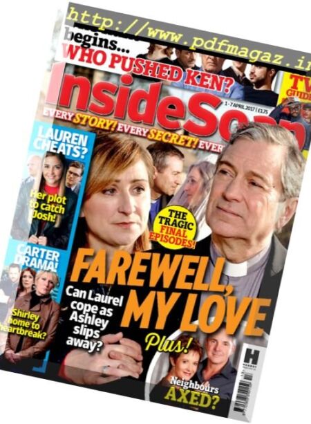 Inside Soap UK – 1-7 April 2017 Cover