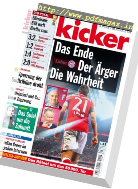 Kicker – 9 Februar 2017 Cover