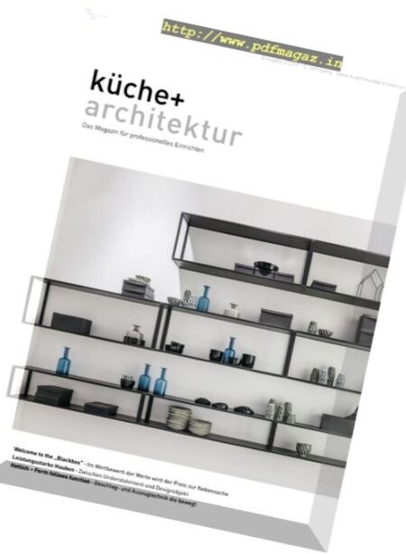 Kuche + Architektur – Nr. 2, 2017 Cover