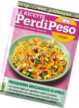 Le Ricette PerdiPeso – Aprile 2017