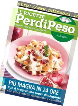 Le Ricette PerdiPeso – Gennaio 2017
