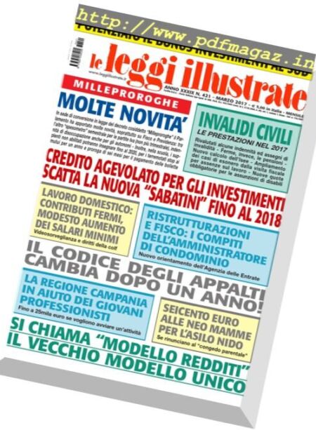 Leggi Illustrate – Marzo 2017 Cover