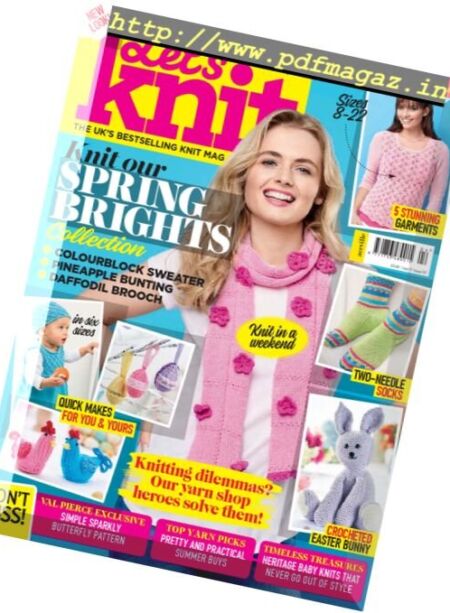 Let’s Knit – April 2017 Cover