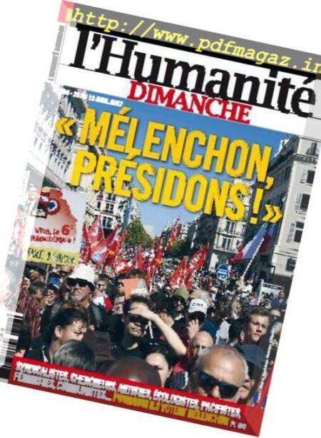 L’Humanite Dimanche – 13 au 19 Avril 2017 Cover