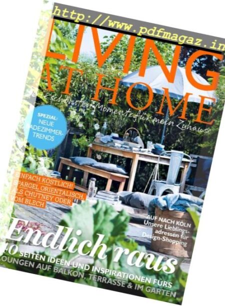 Living at Home – Mai 2017 Cover