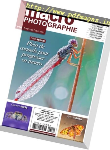 Macro Photographie – Avril-Juillet 2017 Cover