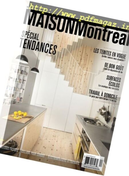 Maison Montreal – Special Tendances 2016 Cover