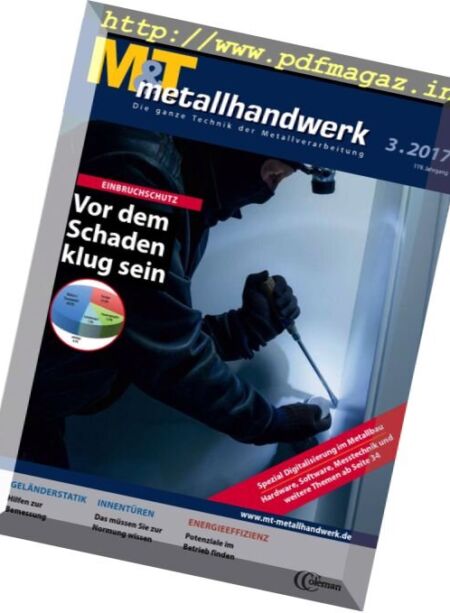 M&T metallhandwerk – Nr.3, 2017 Cover