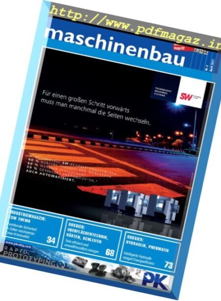 Maschinenbau – April 2017 Cover