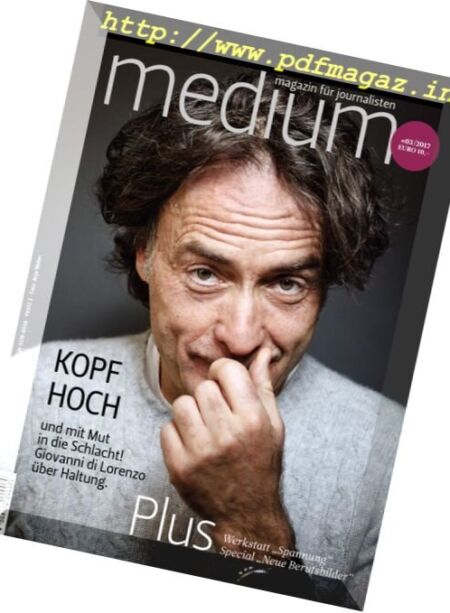 Medium Magazin – Nr.3, 2017 Cover