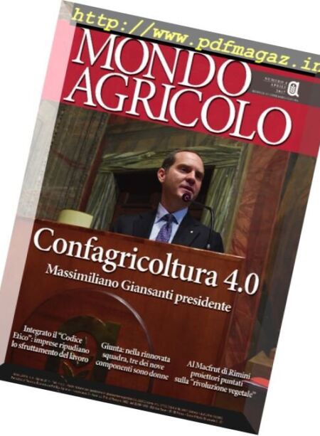 Mondo Agricolo – Aprile 2017 Cover