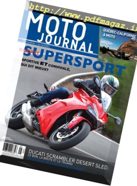 Moto Journal Quebec – Mai 2017 Cover