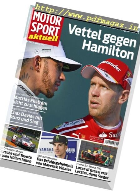 Motorsport Aktuell – 5 April 2017 Cover