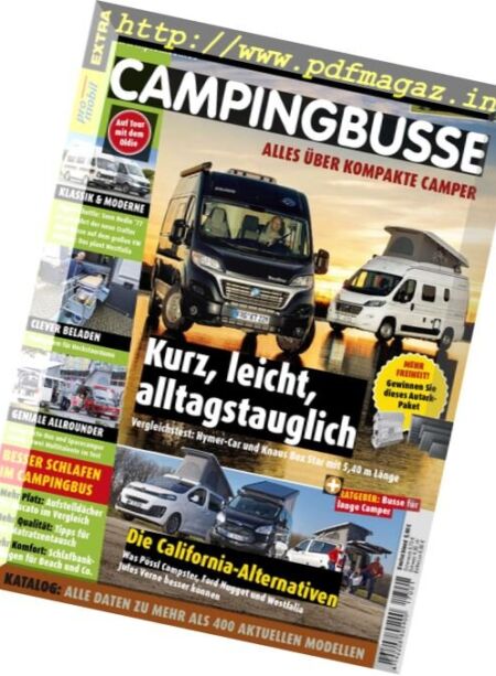 Pro Mobil Campingbusse Germany – Mai 2017 Cover