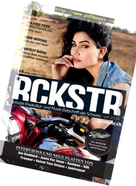 RCKSTR – April 2017 Cover