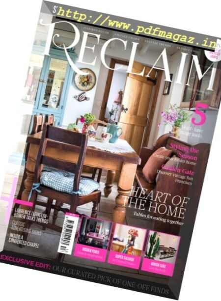 Reclaim – May 2017 Cover