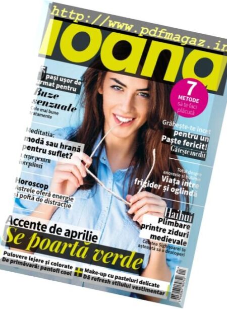 Revista Ioana – Aprilie 2017 Cover