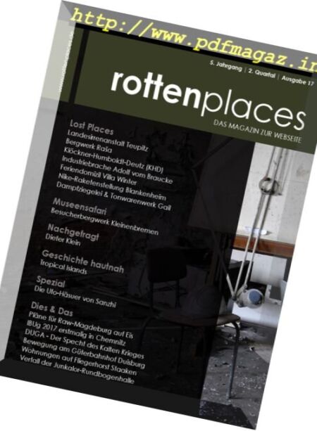 Rottenplaces Magazin – Nr. 2, 2017 Cover