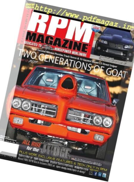 RPM Magazine – March 2017 Cover
