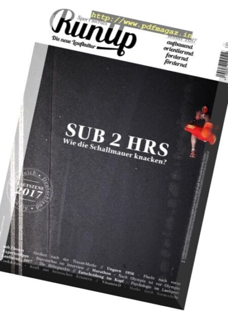 RunUp SportImPuls – Winter 2017 Cover