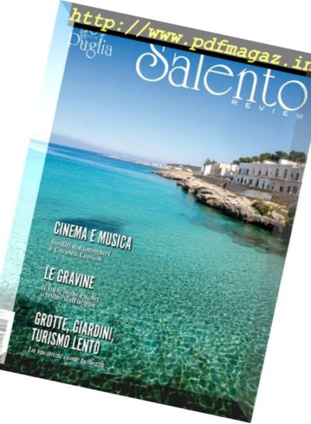 Salento Review – Vol. 4 N 2 2016 Cover