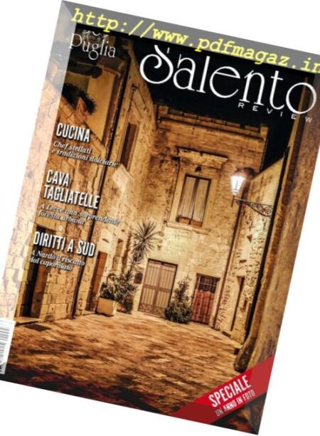 Salento Review – Vol. 4 N 4 2016 Cover