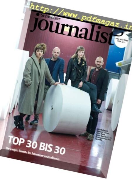 Schweizer Journalist – April-Mai 2017 Cover