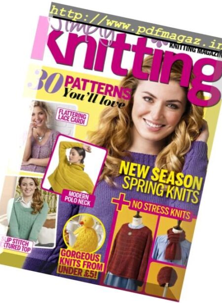 Simply Knitting – April 2017 Cover