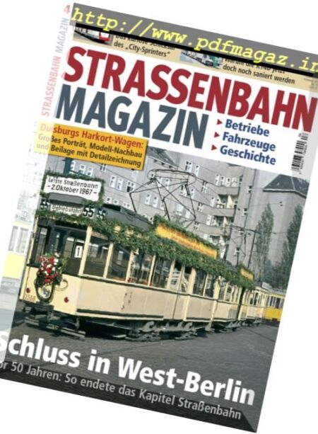 Strassenbahn Magazin – April 2017 Cover