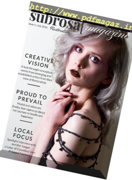 Subrosa Magazine – July 2016 Cover