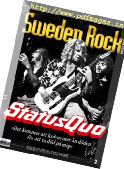 Sweden Rock Magazine – Mars 2017