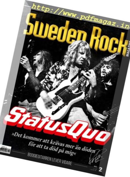 Sweden Rock Magazine – Mars 2017 Cover
