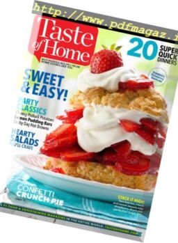 Taste of Home – April – May 2017