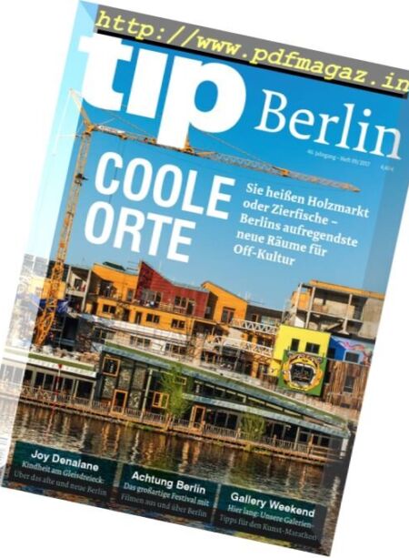 Tip Berlin – Nr.9, 2017 Cover