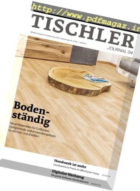 Tischler Journal – April 2017 Cover