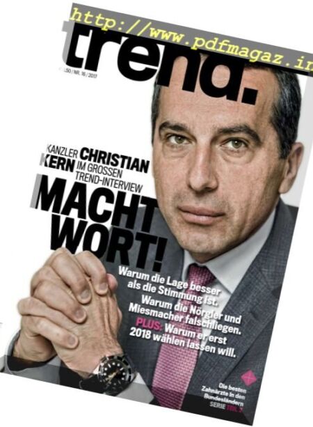 Trend – Nr.16, 2017 Cover