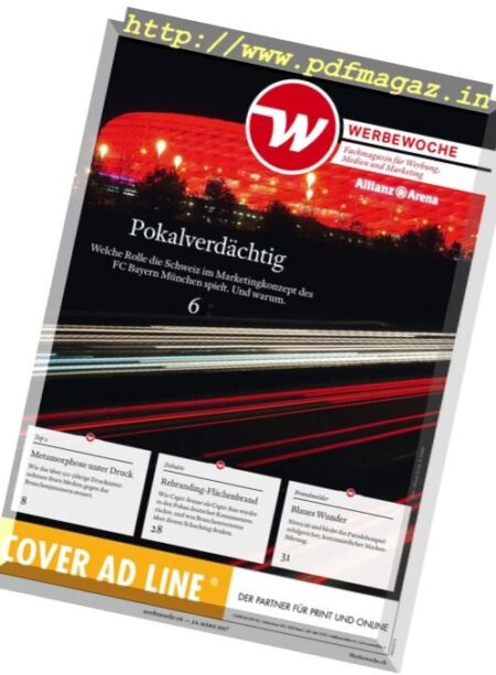 Werbewoche – 24 Marz 2017 Cover