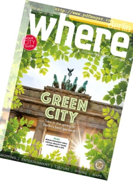 Where Berlin – April 2017 Cover