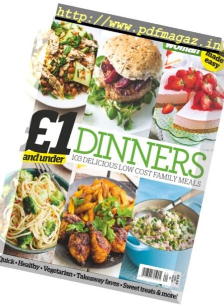 Woman Special Series – One Pound Dinners 2017 Cover