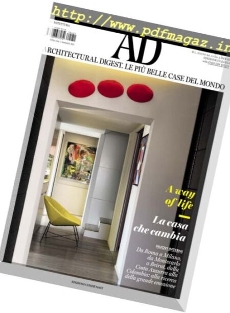 AD Architectural Digest Italia – Maggio 2017 Cover