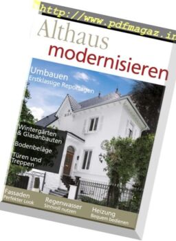 Althaus Modernisieren – Juni Juli 2017