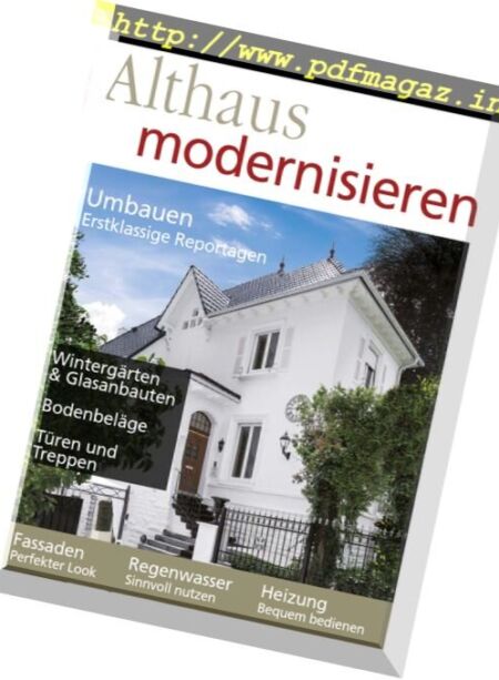 Althaus Modernisieren – Juni Juli 2017 Cover