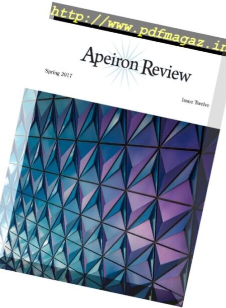 Apeiron Review – Spring 2017 Cover