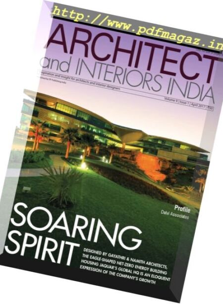 Architect and Interiors India – April 2017 Cover