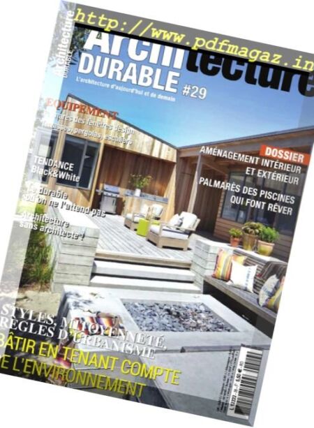 Architecture Durable – Mai-Juin-Juillet 2017 Cover