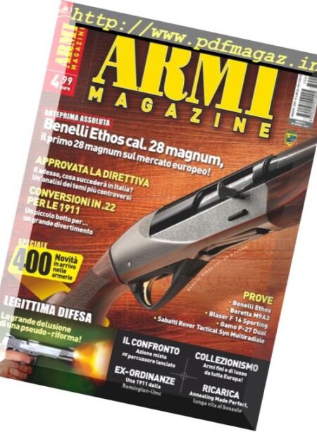 Armi Magazine – Maggio 2017 Cover