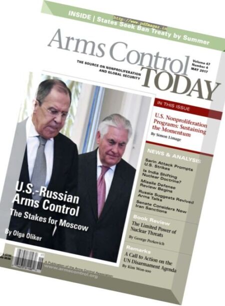 Arms Control Today – May 2017 Cover